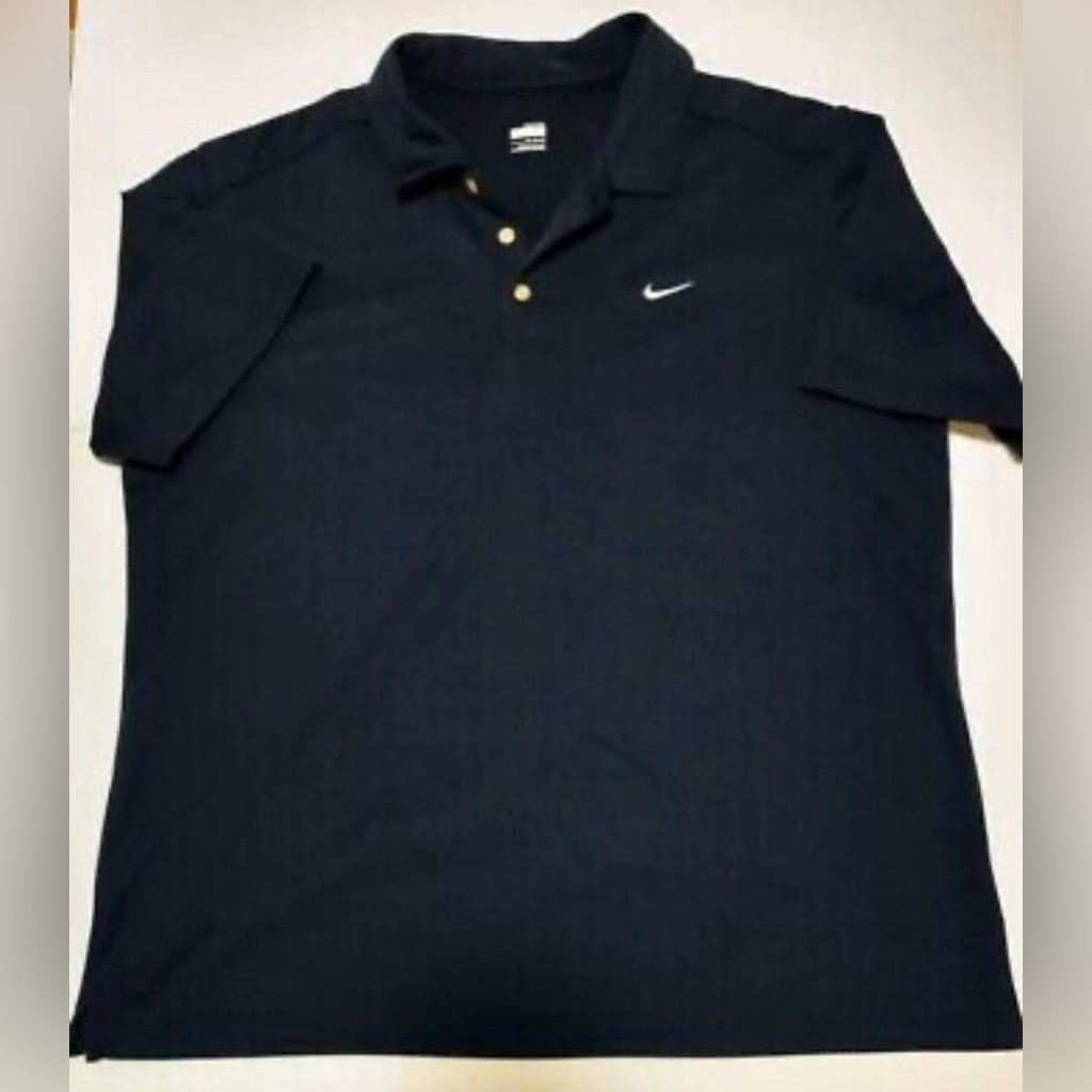 Nike Fitdry Navy Golf Polo Short Sleeve Mens Xl